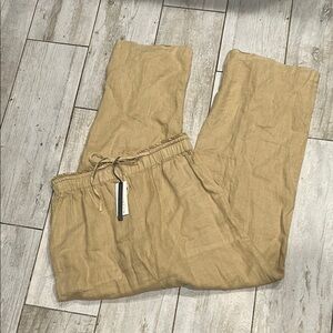 [Michael Stars] Tan Linen Pants - Size Large NWT
